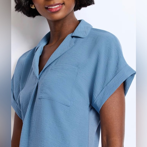 FORTUNE + IVY Gina Collared Blouse - S - Picture 3 of 10